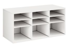 MELAMINE CABINET H: 51 cm - L: 105 cm 6 shelves