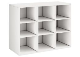 MELAMINE CABINET H: 81 cm - L: 105 cm 6 shelves