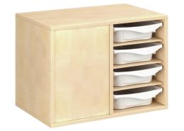 MELAMINE COATED CABINET H: 51 cm - W: 70.5 cm 8 containers – 6 shelves