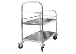 2-height METAL SERVICE TROLLEY