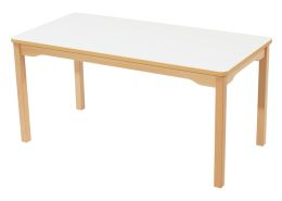 TABLE PLATEAU EFFAÇABLE - PIÉTEMENT BOIS - Rectangle 120x60 cm