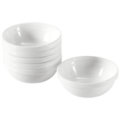 SERVIES IN GEHARD GLAS WIT Ronde schaaltjes