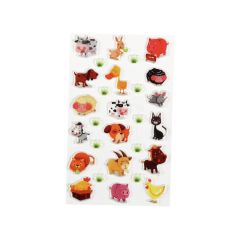 GOMMETTES RELIEF 3D Animaux