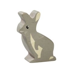 FIGURINE EN BOIS LAPIN