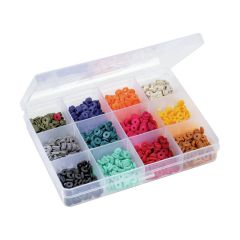 PERLES PLATES HEISHI Couleurs classiques