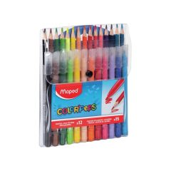 MULTIPACK 12 pennarelli + 15 matite colorate