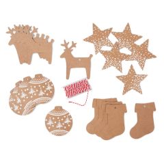 DEKORATIVE ETIKETTEN Thema Weihnachten