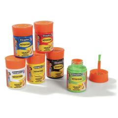 PETITS POTS DE GOUACHE AVEC PINCEAU INTÉGRÉ 6 x 50 ml