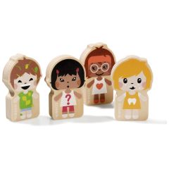 HOLZFIGUREN EMOTEAM Set Nr. 1
