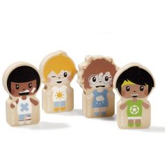 HOLZFIGUREN EMOTEAM Set Nr. 2