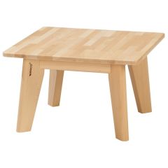 TABLE EN HÊTRE MASSIF NATURE - Carré 60x60 cm
