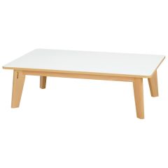 TABLE PLATEAU STRATIFIÉ NATURE - Rectangle 120x80 cm