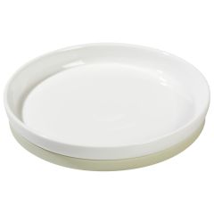 VAISSELLE PORCELAINE ANTIDÉRAPANTE BLANCHE Assiette plate