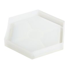 MOULE SILICONE JESMONITE Dessous de verre hexagonal