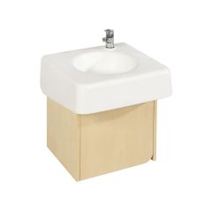 EINZELNER KUNSTSTOFF-WASCHBECKENSCHRANK H: 50 cm
