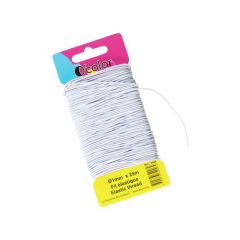 WEISSER ELASTISCHER FADEN 25 m Ø 1 mm