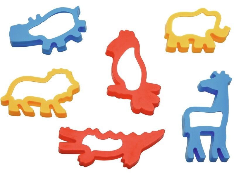 Emporte-pièces Animaux De La Cour Lot De 5 - Acier Inoxydable, Pour Biscuits, Fondant, Pâte à Modeler