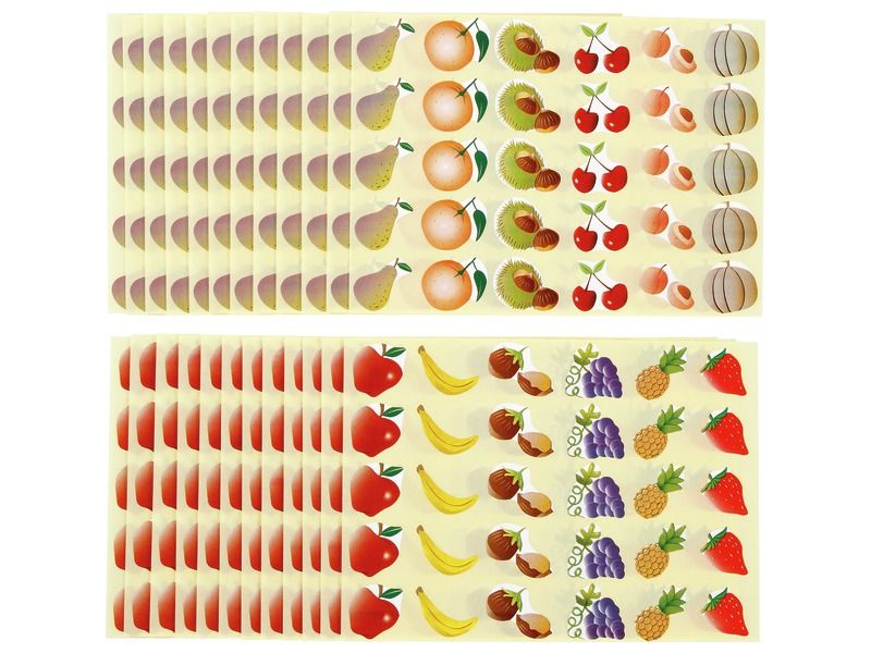 GOMMETTES IMAGES Les fruits