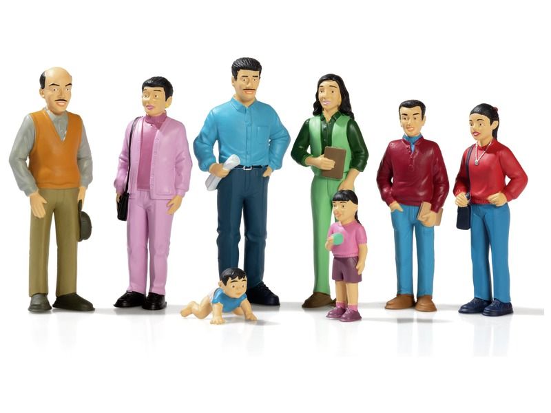 FIGUREN FAMILIEN AUS ALLER WELT Familie Blues