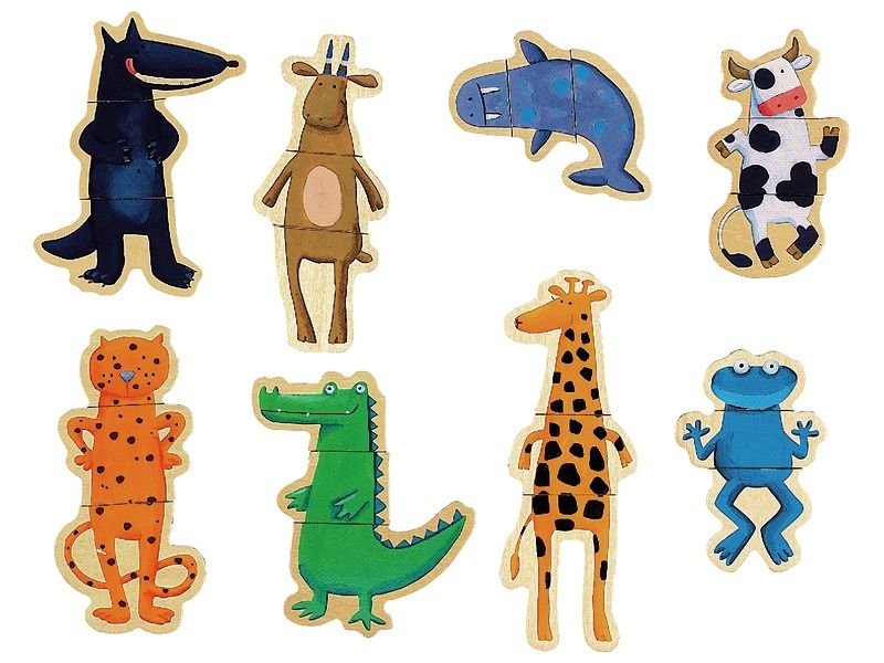MAGNETIC PUZZLE FUNNY ANIMALS