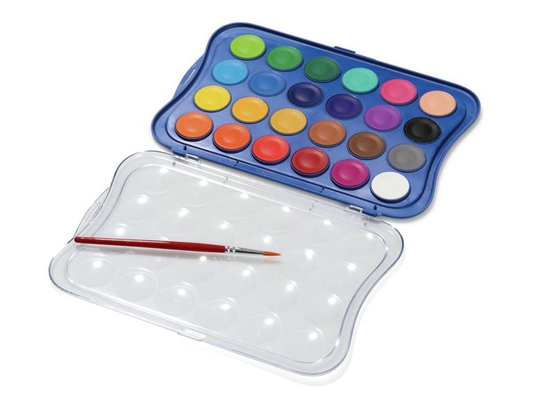 SCATOLA DI 24 PASTIGLIE DI TEMPERA