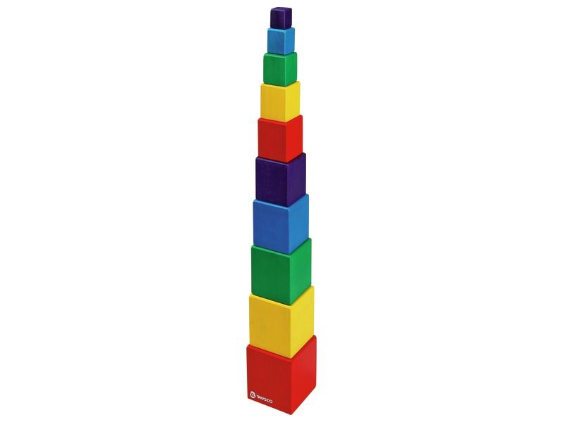 TRAY PUZZLE Montessori-inspired CUBE TOWER