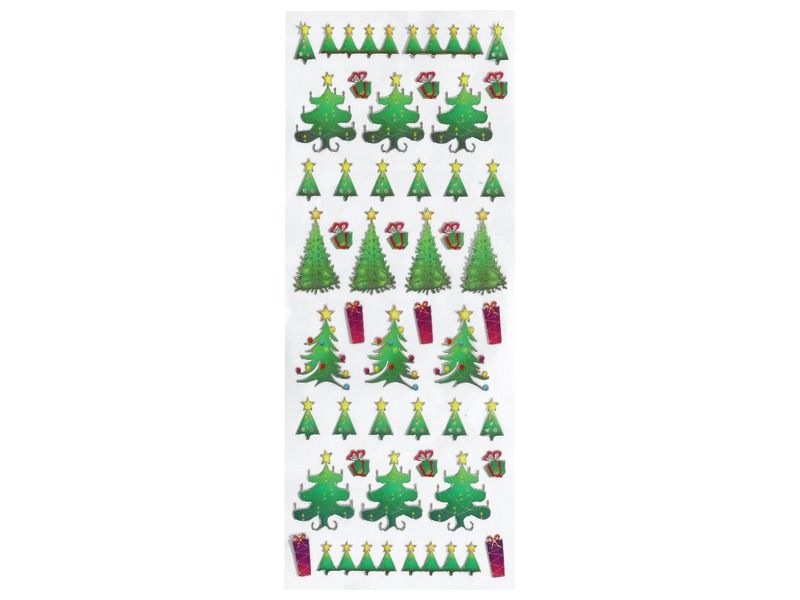 LAMINATED TEXTURED STICKERS Christmas