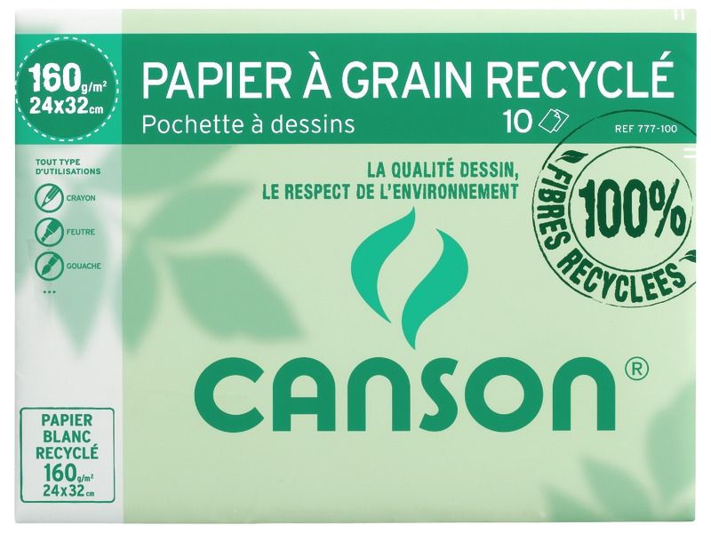 MAPJE CANSON Gekorreld papier A3 160 g