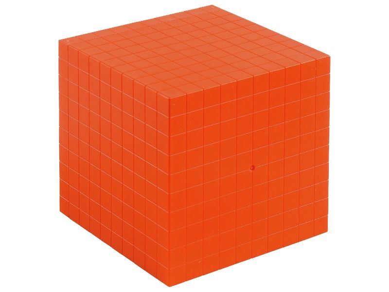 Multicolour BASE 10 CUBE Thousands cube