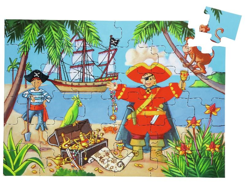 PUZZLES „Fantastische Geschichten” Pirat und sein Schatz