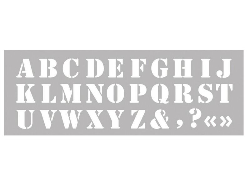 SCHABLONE Alphabet