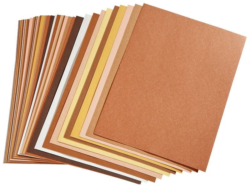 SHEETS OF CONSTRUCTION PAPER Skin colors 130 g