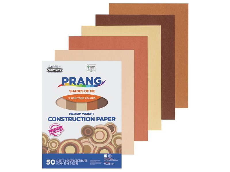 SHEETS OF CONSTRUCTION PAPER Skin colors 130 g