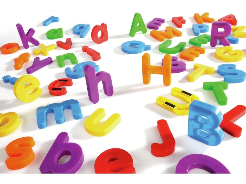 LARGE MULTICOLOURED MAGNETIC LETTERS Lower case letters