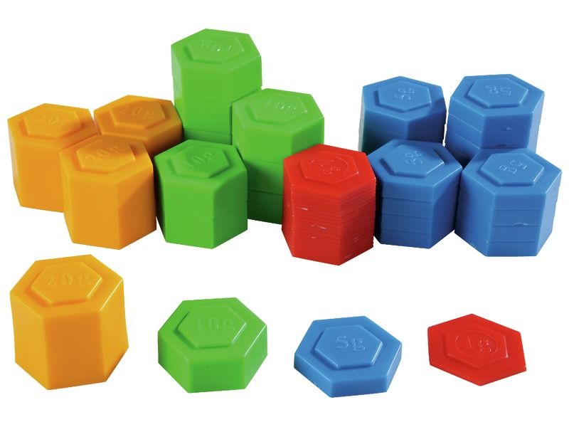 PLASTIC MASS WEIGHTS FROM 1g to 20g