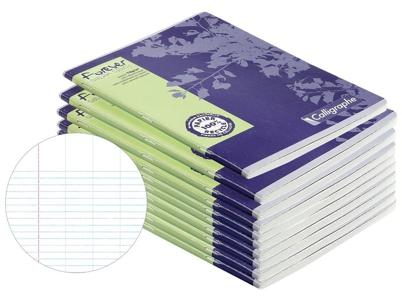 17 x 22 cm WRITING BOOKS GRAPH PAPER NOTEBOOKS 17 x 22 cm 100% recycled 96...