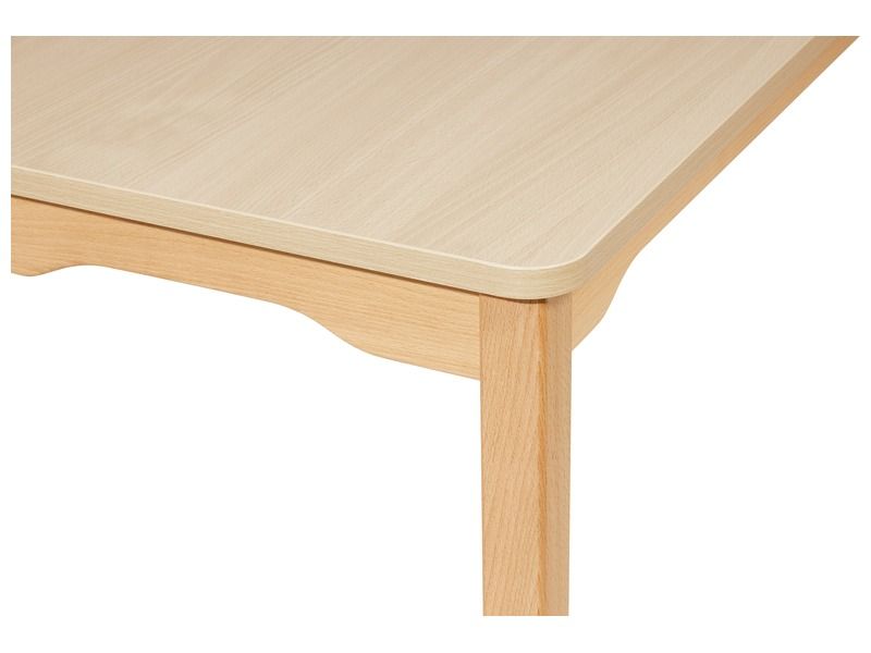 TABLE PLATEAU STRATIFIÉ - PIÉTEMENT BOIS - Carré 60x60 cm