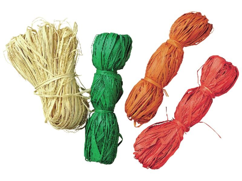 Raphia Végétal Corail En Bobine - 50g - Marque Graine Créative - Orange Vif - Neuf Pour Créations