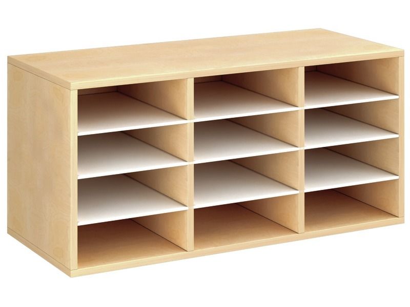 MEUBLE MÉLAMINÉ H: 51 cm - L: 105 cm 9 étagères