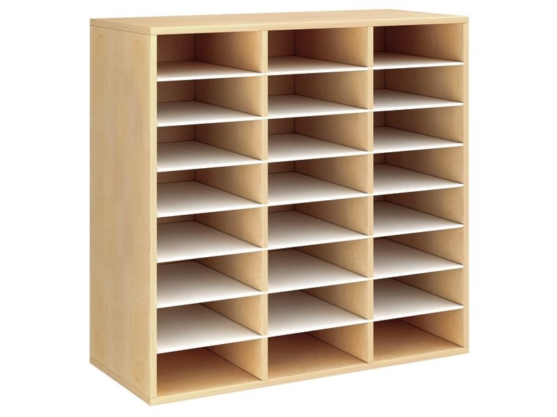 MEUBLE MÉLAMINÉ H: 102 cm - L: 105 cm 21 étagères