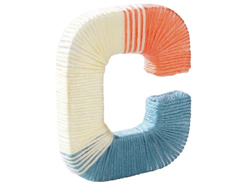 LARGE LETTERS TO DECORATE C-shaped