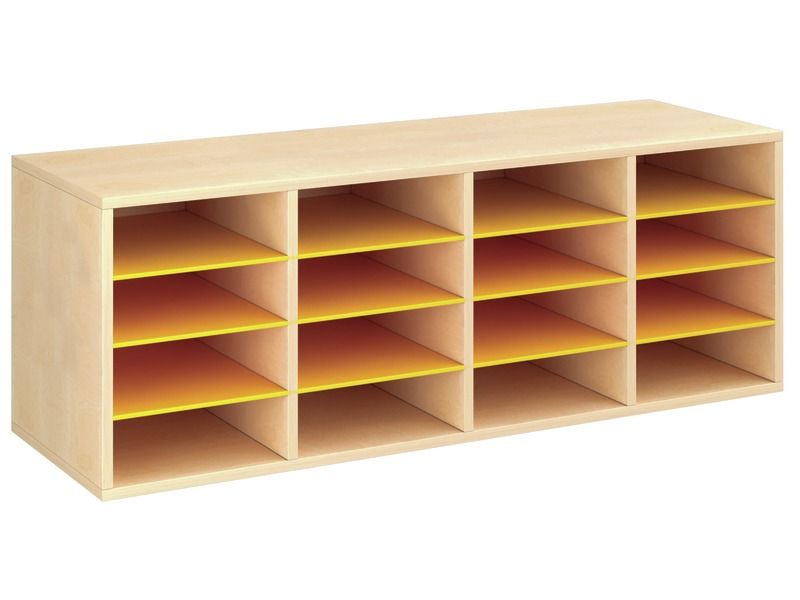 MELAMINE UNIT H: 51 cm - L: 139 cm 12 shelves