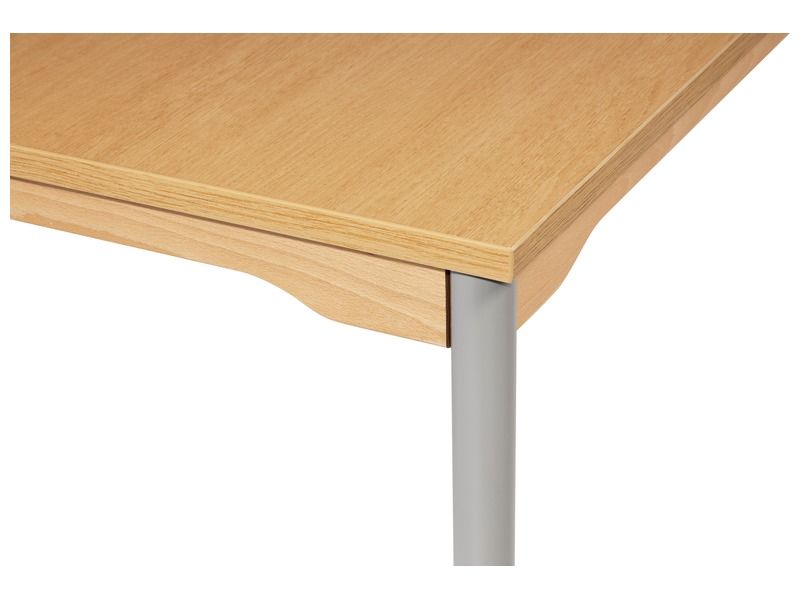 NOISE-REDUCING TABLE – LEGS WITH CASTORS – 160x80 cm rectangle