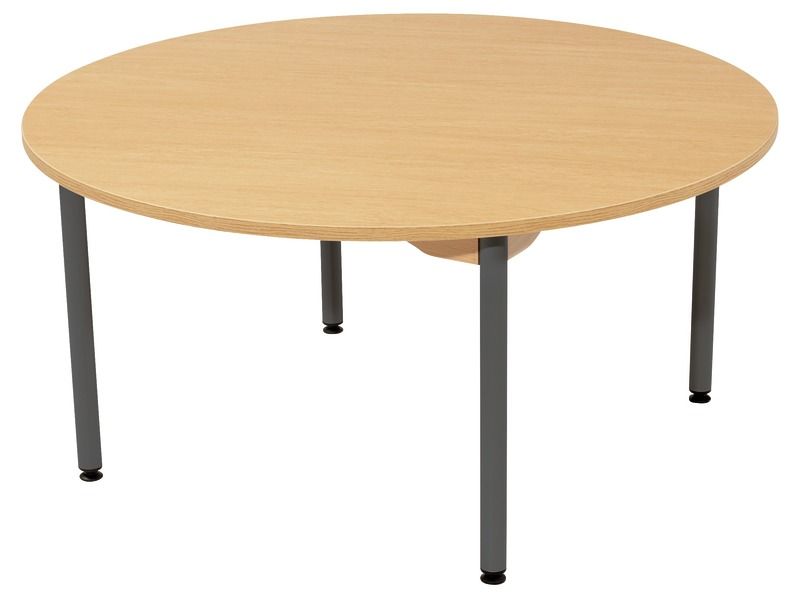 TABLE INSONORISÉE - PIÉTEMENT MÉTAL - Rond Ø 120 cm