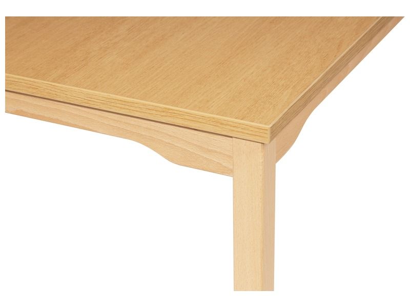 NOISE-REDUCING TABLE – WOODEN LEGS – 120x80 cm rectangle