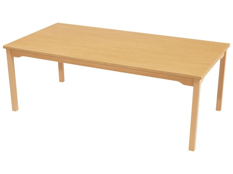 NOISE-REDUCING TABLE – WOODEN LEGS – 160x80 cm rectangle
