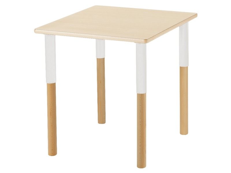 TABLE PLATEAU STRATIFIE Avec pieds réglables - 60 x 60 cm