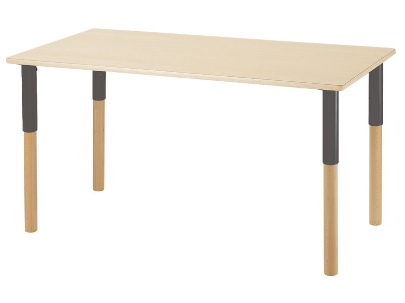 TABLE PLATEAU STRATIFIÉ Avec pieds réglables - 120 x 60 cm