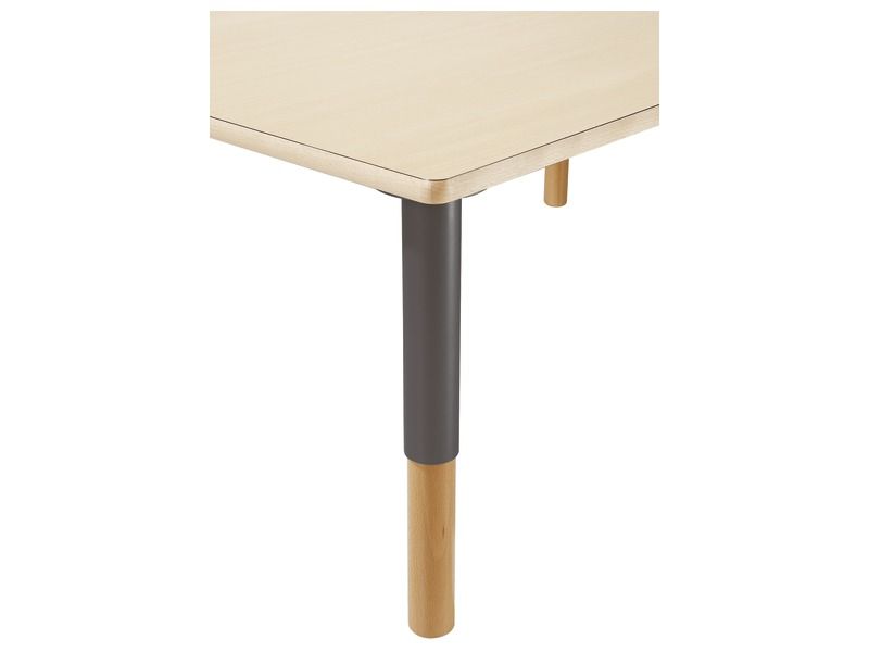 TABLE PLATEAU STRATIFIÉ Avec pieds réglables - 120 x 60 cm