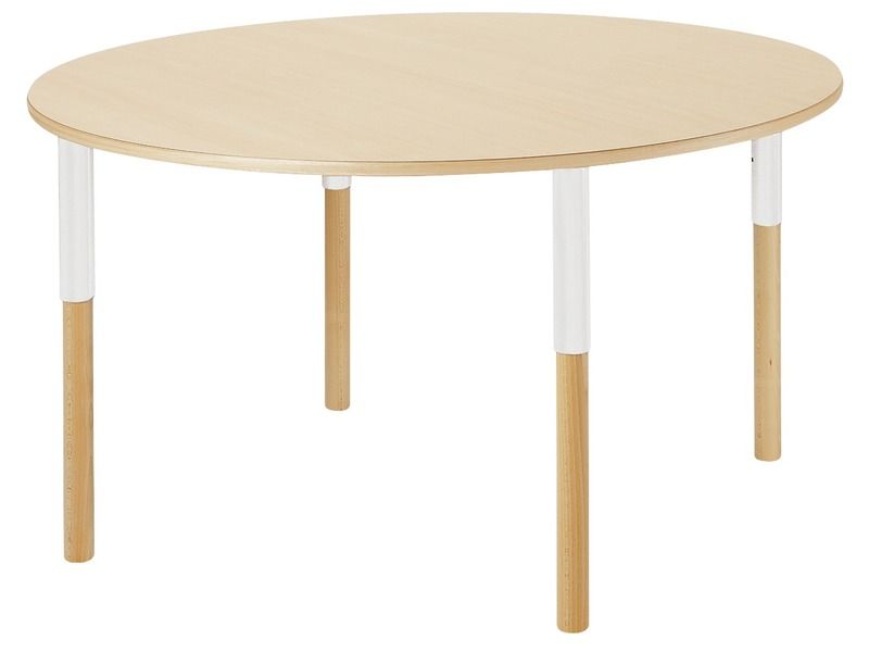 TABLE PLATEAU STRATIFIE Avec pieds réglables - Ø 120 cm
